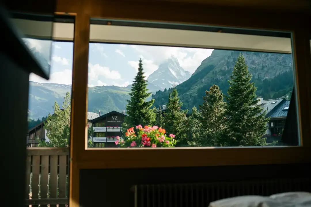 Interlaken village with sunny weather that can change to rain in 30 minutes
