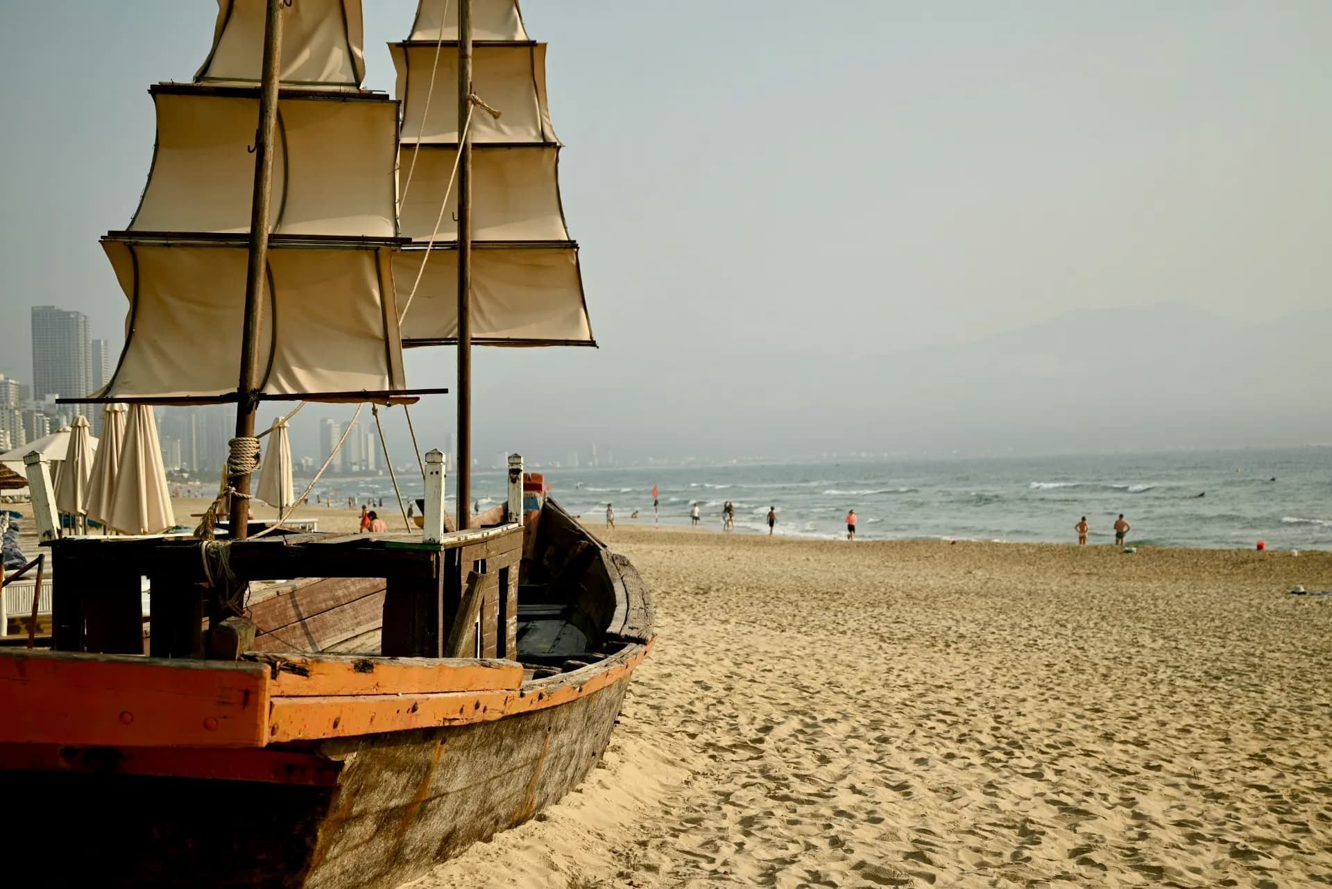 Da Nang beach Vietnam