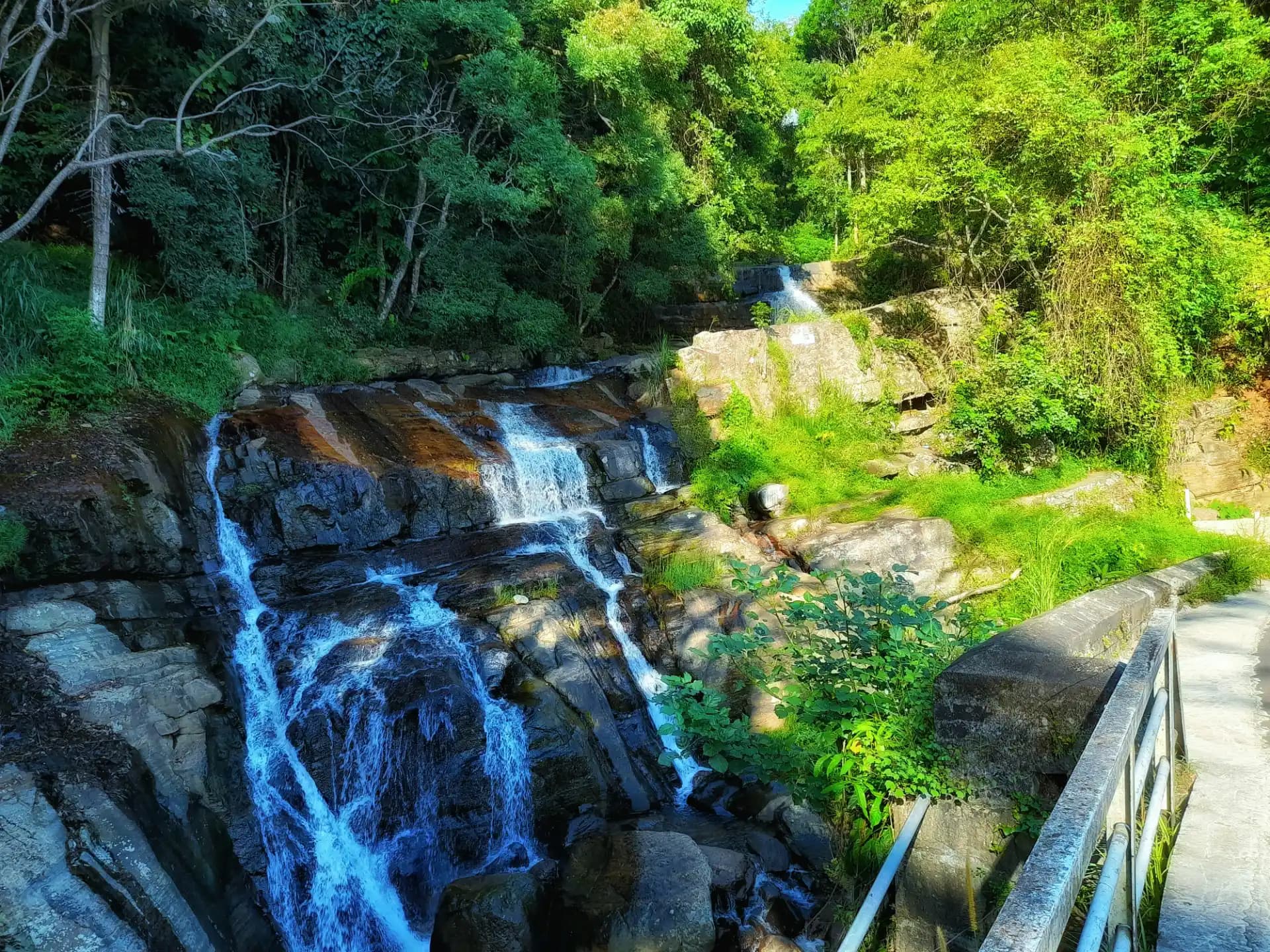 Sri Lanka hill country waterfalls