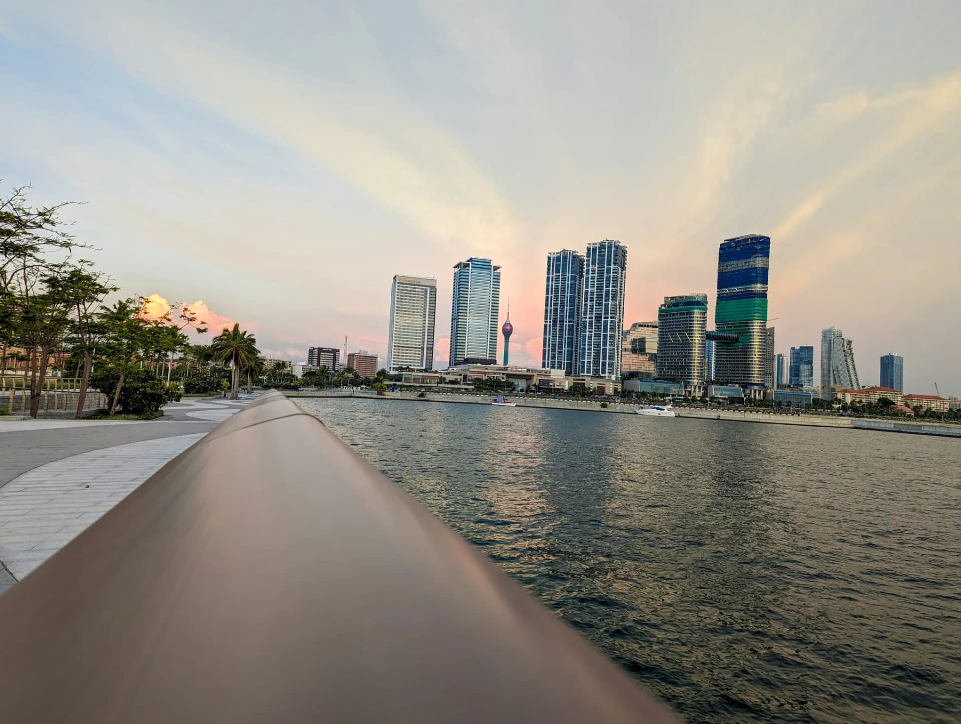 Colombo skyline and oceanfront
