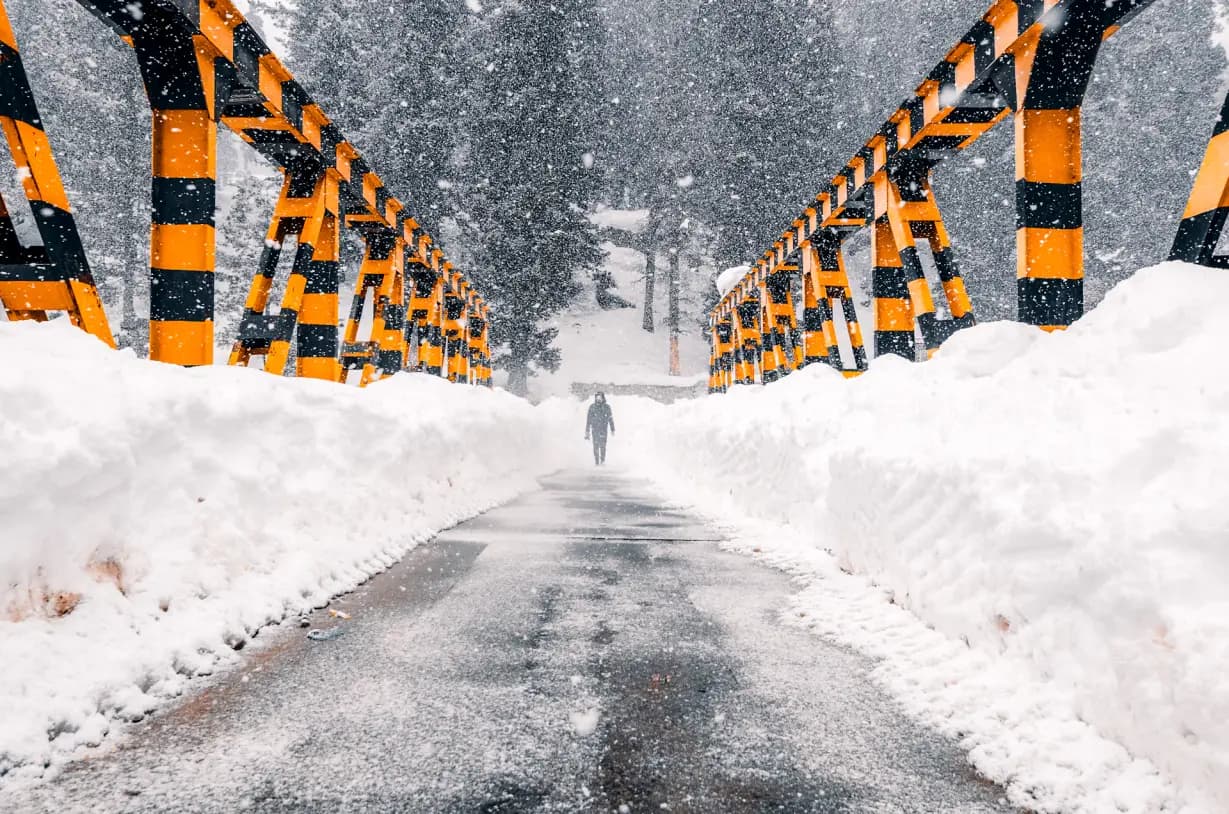 Gulmarg Powder Slopes in January and a Bukhari-Warmed Houseboat at Night: A 6-Day Kashmir Winter Tour from the Snow Meadow to the Frozen Lake Edges