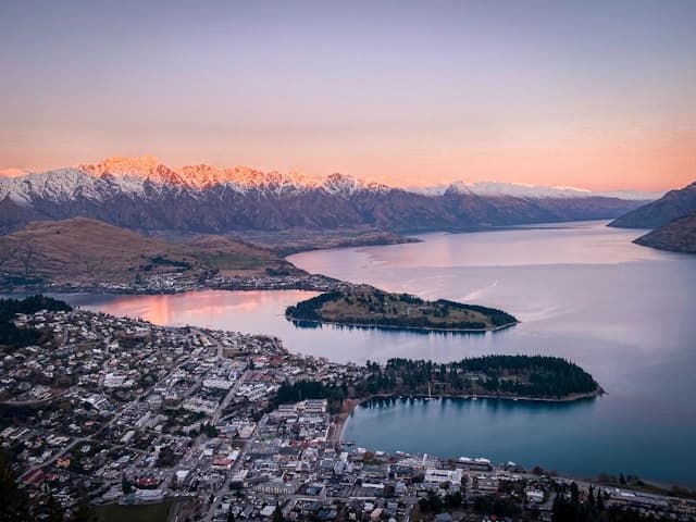 Queenstown city New Zealand