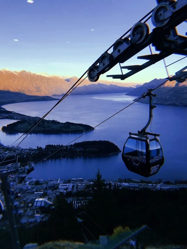 view from cable carNew Zealand New Zealand