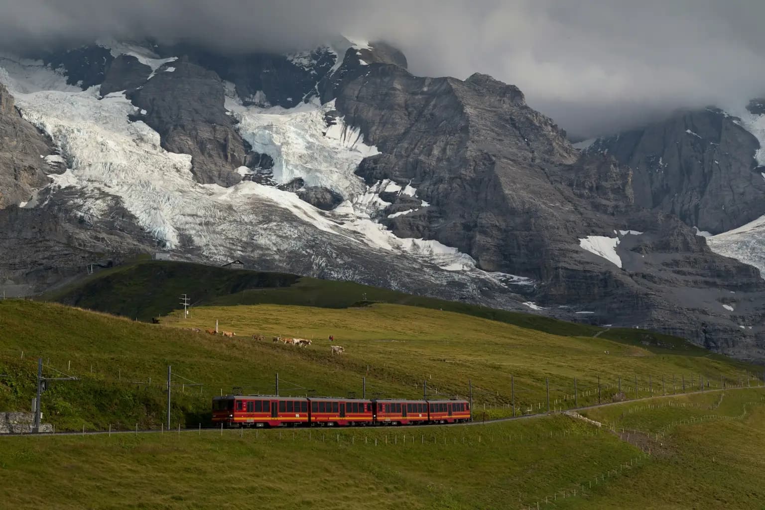 Jungfrau mountain train in Switzerland