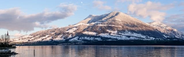mount rigi with lake