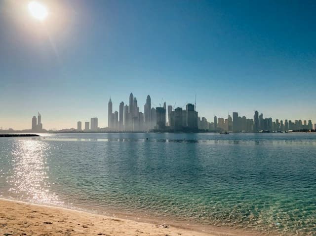 A Palm Jumeirah beach